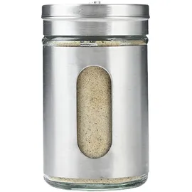 ideoon home Edler Gewürzstreuer 9 cm Silber unbefüllt