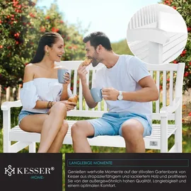 Kesser Gartenbank 125 x 62 x 90 cm Weiß