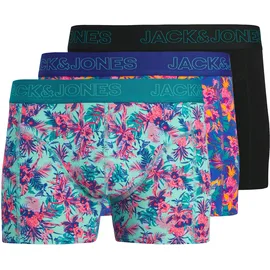 JACK & JONES JACEXOTIC LEAVES TRUNKS blau/black/blue XL 3er Pack