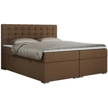 MKS Boxspringbett 160 x 200 cm H4 Braun