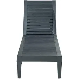 casa.pro Ateleta Sonnenliege 172 x 58 x 22 cm Schwarz