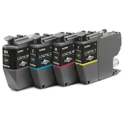 Tintenpatronen LC-421XLVALDR für Brother Drucker, XL Value Pack, cyan, magenta, gelb, schwarz