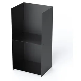 teileplus24 Kaminholzregal Metall Innen Außen Schwarz