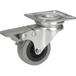 Lenkrolle Gummi - 45 kg , Ja , 50x19 mm Feststeller