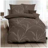 KAEPPEL Organic Floral Braun 240 x 220 cm + 2 x 80 x 80 cm