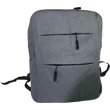 Hti-Living Kompakter Rucksack mit USB und Laptopfach Alltag, Schule, Uni oder Büro - Grau