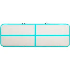 vidaXL Aufblasbare Gymnastikmatte mit Pumpe 500x100x20 cm PVC Grün