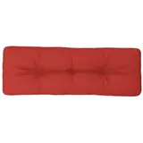 vidaXL Palettenkissen Rot 120x40x12 cm Stoff