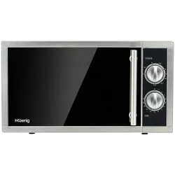 H.Koenig VIO7 Mikrowelle mit Grill / 9 Programme / Kapazität 23 L / 1000 W Leistung Grill / 900 W Leistung Mikrowelle / silber