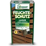 Ultrament Feuchteschutz-Lasur 3-in-1 5 l | Dünnschicht-Holzlasur mit Leinenölbasis | UV- & Feuchtigkeitsschutz, kein Biozid