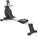 Trexo Rudergerät mit Magnetwiderstandssystem 1-16 Schwungrad 3,5 kg Gewichtsanzeige Stabile Konstruktion Ergometer Rudertrainer Schwarz RM100