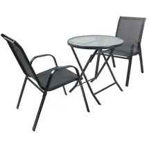 VCM Gartenmöbel-Set ¦ schwarz ¦ Maße (cm): B: 70 H: 89