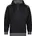 DASSY DASSY Kapuzensweatshirt schwarz/anthrazitgrau 4XL