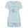 VIVANCE Shorty Pyjama-Shorts Blau/Weiß 32/34