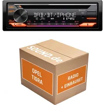 JUST SOUND best choice for caraudio Autoradio Einbaupaket JVC KD-DB922BT passend für Opel Tigra + Lenkradfernbedienung | Bluetooth Telefonieren Audiostreaming