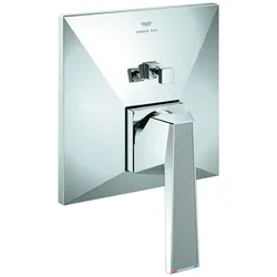 Einhand-Wannenbatterie Allure Brilliant Private Collection 24425, Fertigmontageset für Rapido SmartBox, Griff mit Rändelstruktur, chrom
