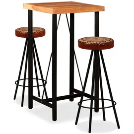 vidaXL Bar-Set 3-tlg. Braun