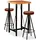 vidaXL Bar-Set 3-tlg. Braun