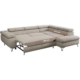 MKS Meble Eckcouch Beige 3-Sitzer