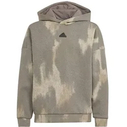 ADIDAS Kinder Kapuzensweat Future Icons Allover, CHACOA/BLACK, 152