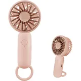 FELIXLEO Mini USB-Ventilator Mini Handventilator USB Tischventilator Rosa 2er Tragbar mit Clip