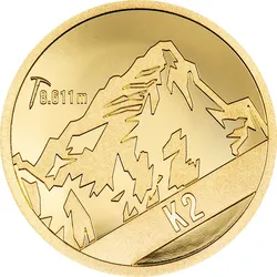 Offizielle Gold-Gedenkmünze "K2"