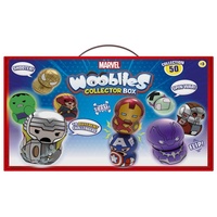 Marvel Wooblies K02WBM006 Sammelfigur Magnetfigur Spielzeug, enthält 5 ultra-seltene Jungen und Mädchen ab 3 Jahren, Marvel Sammelbox