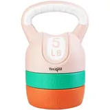 Yes4All Verstellbare Kugelhantel-Gewichte-Set für Frauen, Krafttraining, Kugelhanteln, Workout-Ausrüstung für Zuhause, Fitnessstudio, 5,4 kg – Pastell