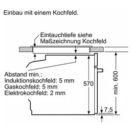 Bosch Herdset 60 cm Pyrolyse 3D-Heißluft FlexInduktion Home Connect PowerBoost A+ Schwarz