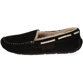 SHEPHERD Hausschuh Veloursleder Moro 45