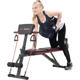 Hantelbank, Klappbar Heimtraining Fitness, Fitnessbank, Trainingsbank 32x32x75cm