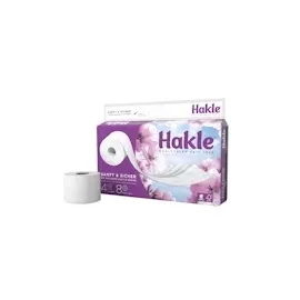 Hakle Toilettenpapier Sanft & Sicher 4-lagig, 8 Rollen