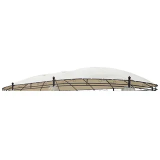 LINDER EXCLUSIV Linder Dachstoff für Pavillon oval 5,3x3,5m beige Polyester Ersatzdach wasserdicht Dach