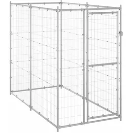 vidaXL Outdoor-Hundezwinger Verzinkter Stahl 110x220x180 cm
