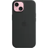 Apple Silikon Case mit MagSafe für iPhone 15 schwarz