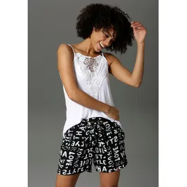 Aniston CASUAL Spitzentop weiß 36