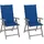 vidaXL Verstellbare Gartenstühle 69 x 69 x 110 cm grau 2 St.