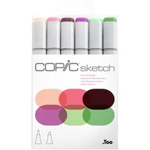 Copic Sketch Set Floral Favorite 1 6 Twin Marker mehrfarbig