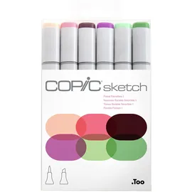 Copic Sketch Set Floral Favorite 1 6 Twin Marker mehrfarbig