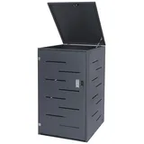 Mendler Mülltonnenverkleidung E83 117 x 66 x 80 cm anthrazit