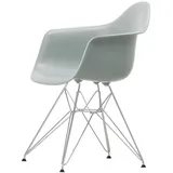 Vitra - Eames Plastic Armchair DAR RE, verchromt / hellgrau (Filzgleiter basic dark)