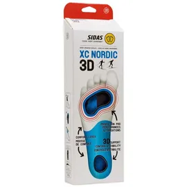 SIDAS Nordic 3d Einlegesohlen - Blue / Red - EU 35-36