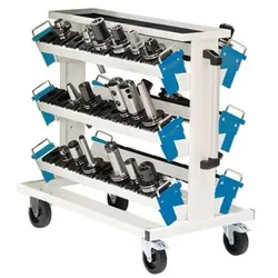 CNC-Transportwagen, 6 x Werkzeugaufnahmeträger 900 (WAT)