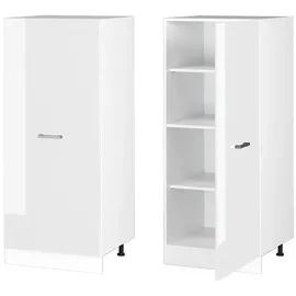 Vicco Hochschrank R-Line, 60 cm Weiß Hochglanz/Weiß, - Weiß