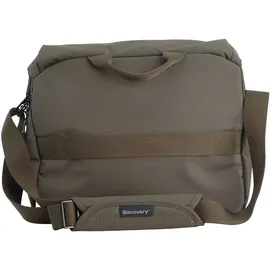 DISCOVERY Laptoptasche "Downtown", Gr. B/H/T: 12cm x 45cm x 28cm, grün (khaki), Kunstfaser, unifarben, Taschen Laptoptasche, aus rPet Polyester-Material