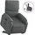 vidaXL Relaxsessel mit Aufstehhilfe Polyester 99 x 99 x 99 cm Dunkelgrau elektrisch