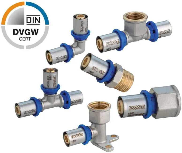 Emmeti Pressfittings für Aluverbundrohr