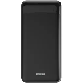 Hama Power Pack Eco Power 20, 20000mAh, Ausgänge: 1x USB-C, 2x USB-A, Schwarz (00187286)