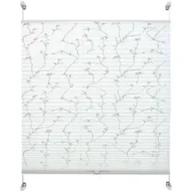 LIEDECO Klemmfix-Plissee 40 x 130 cm Polyester Weiß