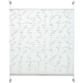 LIEDECO Klemmfix-Plissee 40 x 130 cm Polyester Weiß
